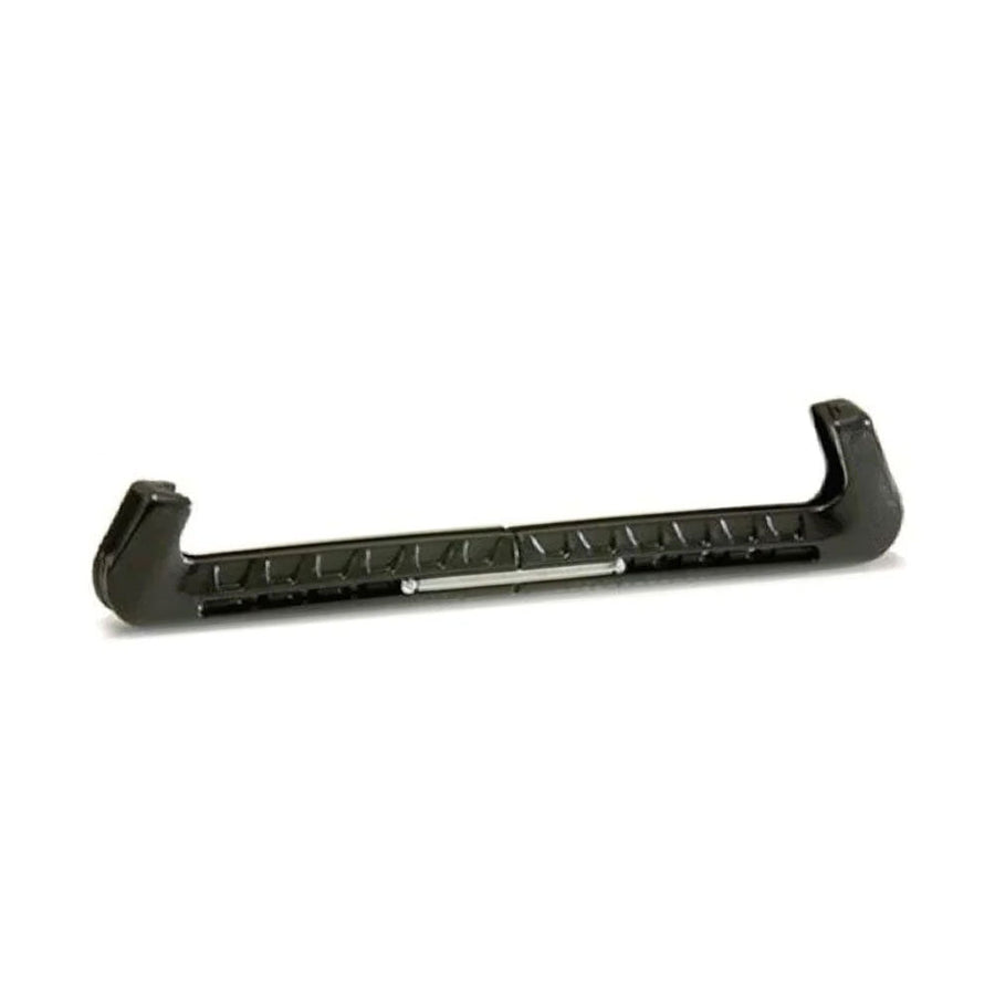 StayBent Blade Guards by Guardog fitted to a short track speed skating blade, illustrating blade care and rust prevention