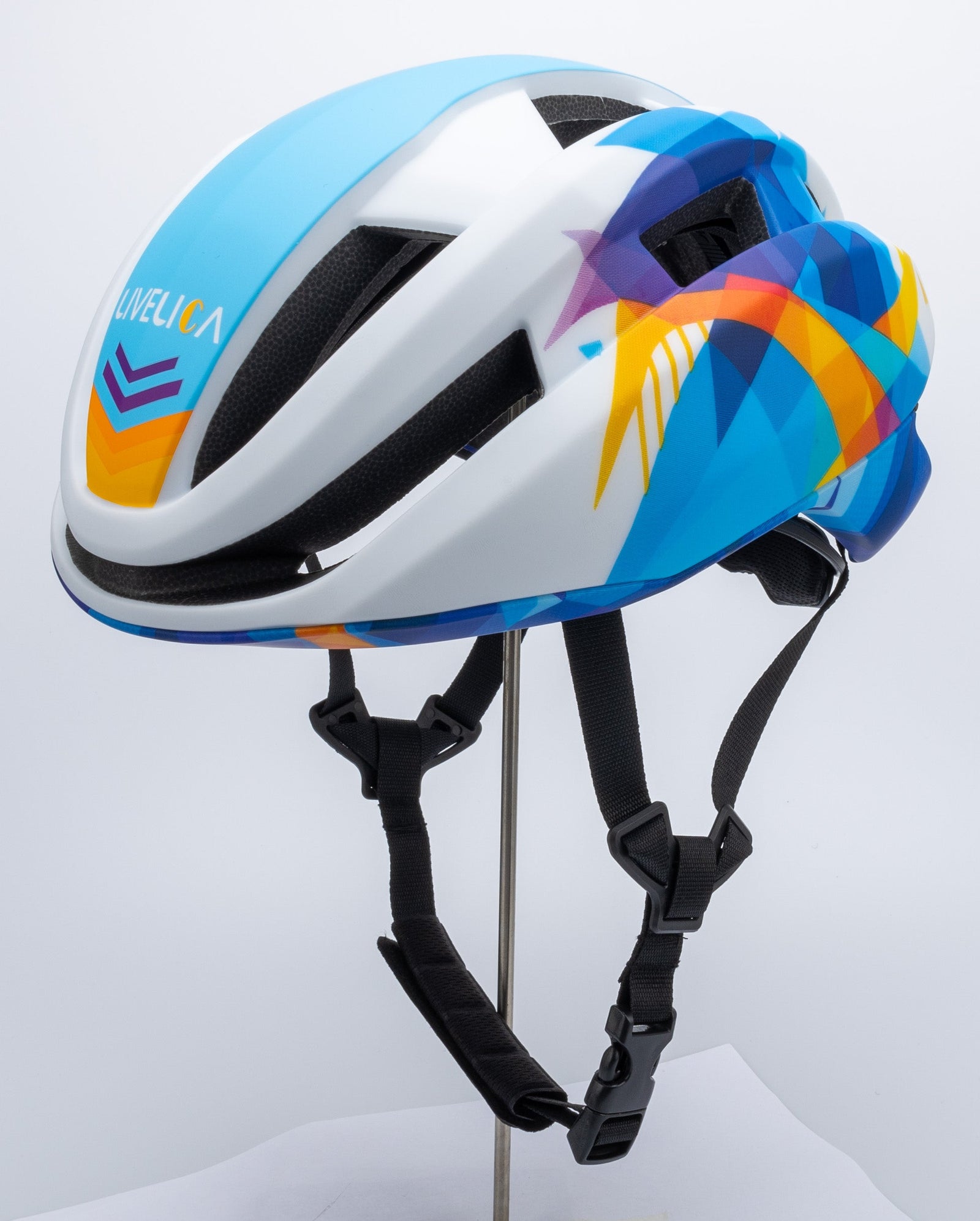 LiveLica ventilated skate helmet for inline speed skating with rear dial fit and EN1078 certification