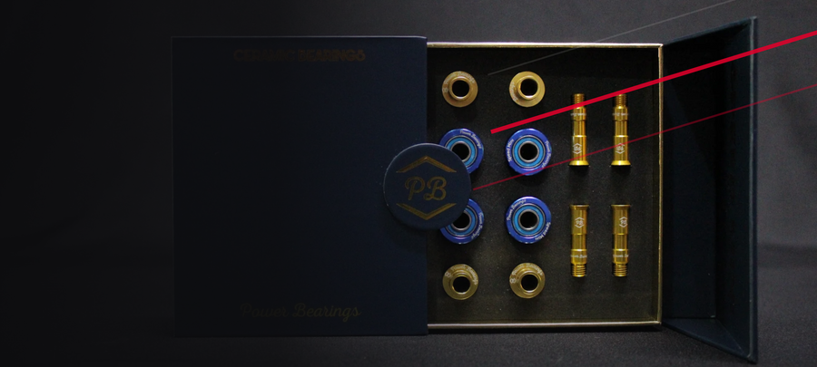 Power Bearings speed bearings for inline skates, featured in a guide to removing and installing skate bearings safely