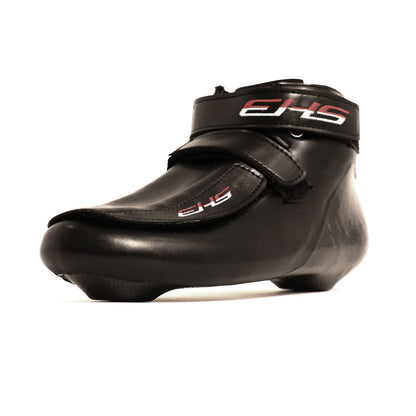 EHS short track boots, lacing detail