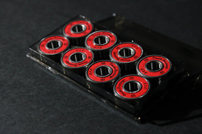 Power Bearings Red bearings, close up