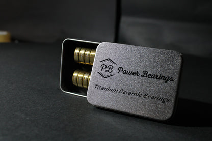 Power Bearings Gold Titanium Ceramic skate bearings