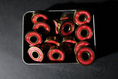 Power Bearings Gold Titanium Ceramic bearings, detail