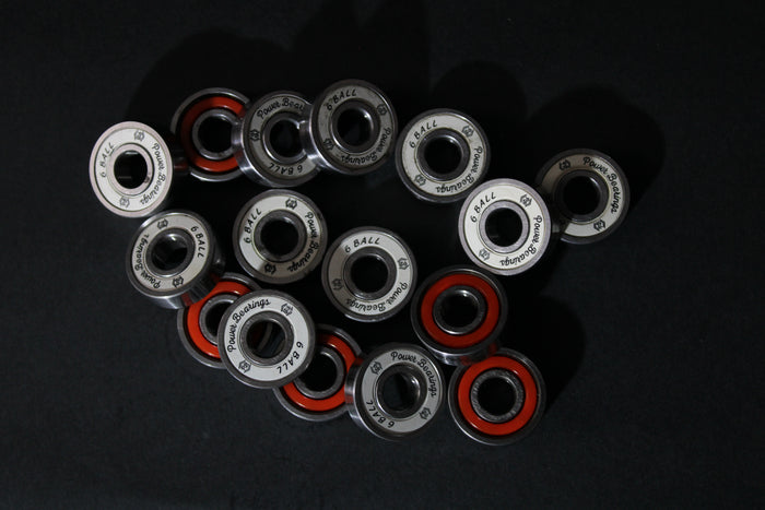 Power Bearings Super 6-Ball steel speed skating bearings