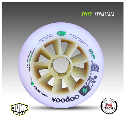 JUNK Voodoo XFirm inline skate wheels, detail