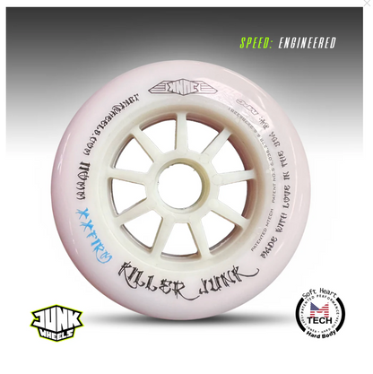 Killer JUNK 110mm XXFirm inline skate wheels, detail