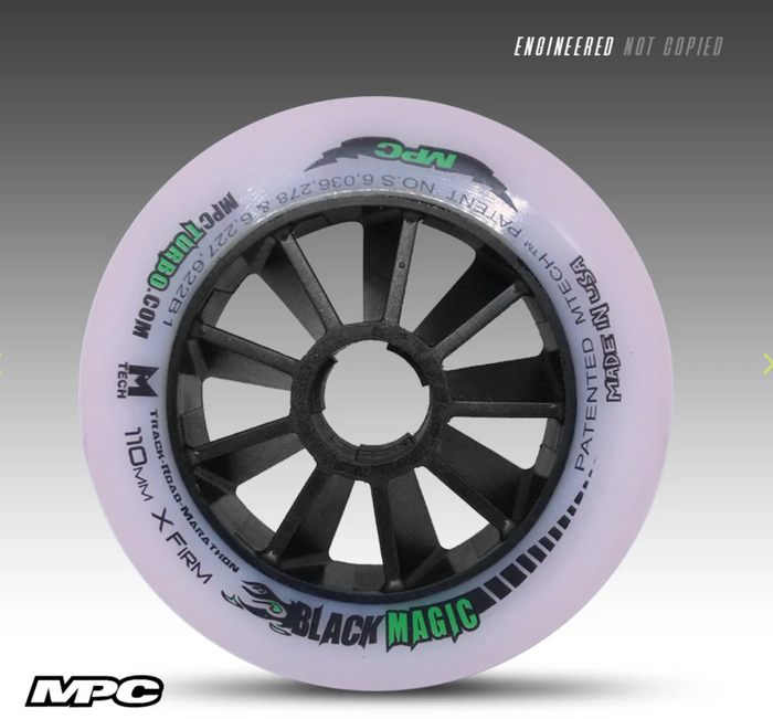 MPC Black Magic XFirm inline skate wheels set of 8