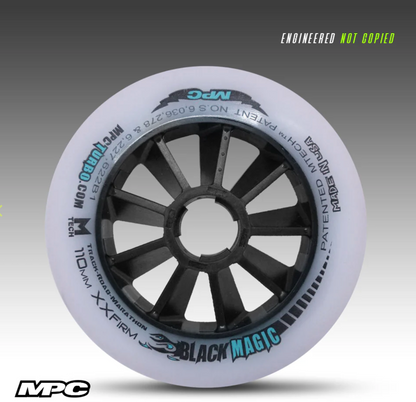 MPC Black Magic XXFirm inline skate wheels set of 8
