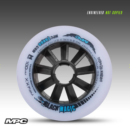 MPC Black Magic XXFirm inline skate wheels, detail