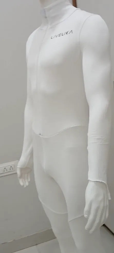 LiveLica Level 3 cut resistant short track skating suit, detail view
