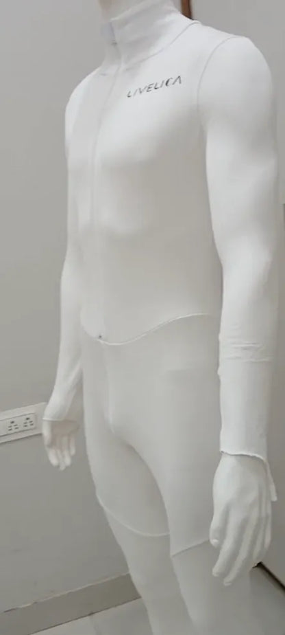 LiveLica Level 3 cut resistant short track skating suit, detail view